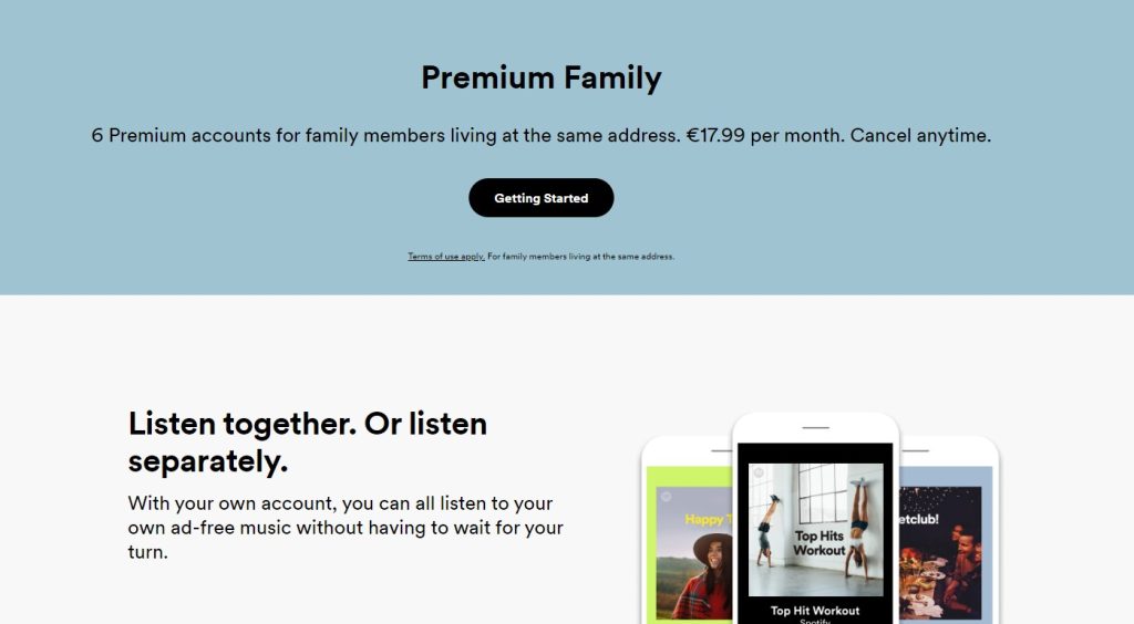 Spotify Family Plan