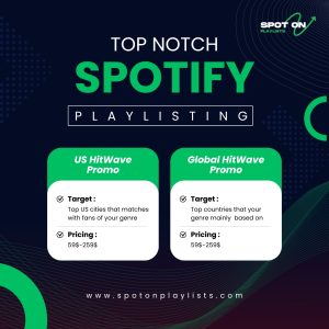 Spot on playlist promotion packages